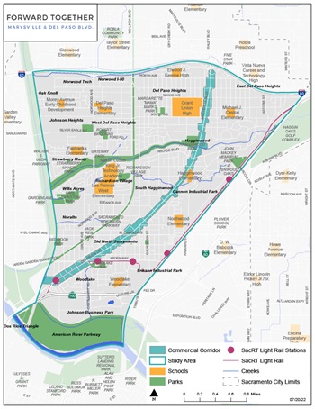 Marysville - Del Paso Map