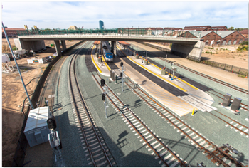 Sacramento Valley Station track infrastructure Phase 1