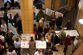 Aerial image of the community open house 