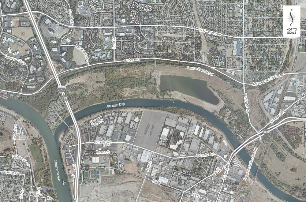 Map of Lower American River