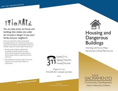 Housing and Dangerous Buildings Brochure Cover