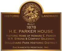 H.E Parker House Historic Landmark