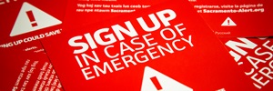 Sign up in case of emergency tags