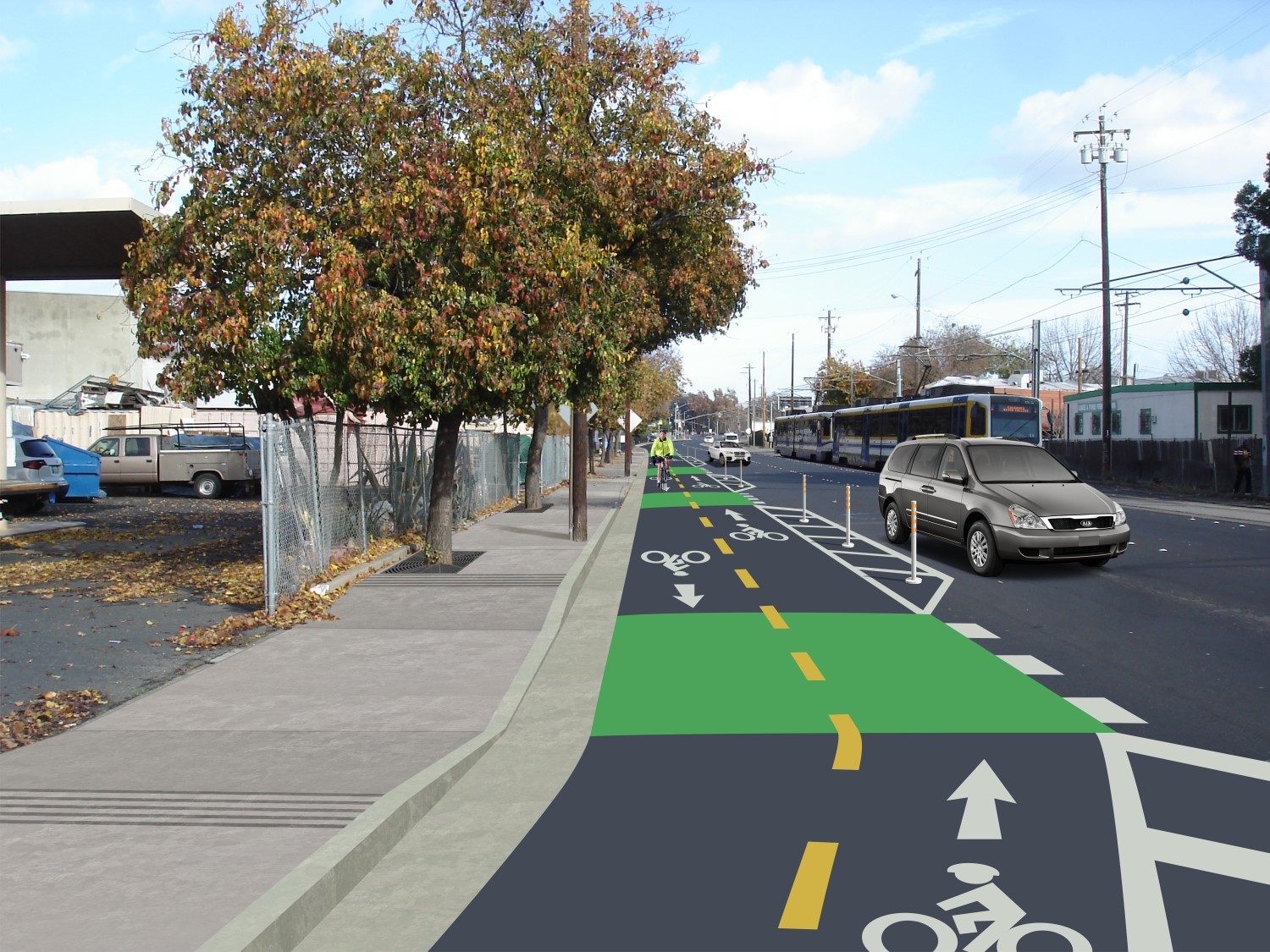 North 12th Complete Street Proposed Two-Way Class IV Bikeway