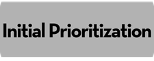 Graphic that states: Initial Prioritization